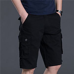 Men's Hiking Shorts Hiking Cargo Shorts Military Summer Outdoor 12 Regular Fit Ripstop Quick Dry Breathable Sweat wicking Cotton Shorts Bottoms Army Green Burgundy Black Khaki Work Hunting Fishing Lightinthebox