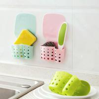 Honana CF-SB616 Self-adhesive Kitchen Hanging Drain Bag Basket Bath Storage Gadget Tool Sink Holder - thumbnail