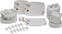 Royalford Opal Hard Square Dinner Set-(White)-(RF9758)