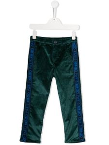 Kenzo Kids logo tape corduroy trousers - Green
