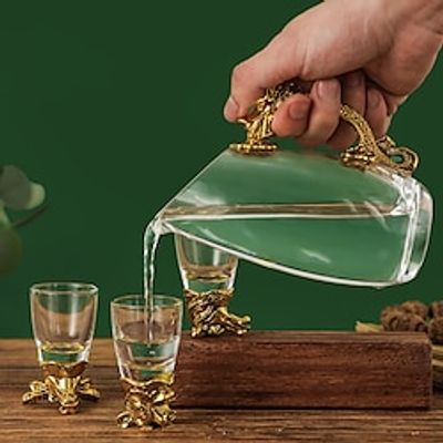 Zodiac Baijiu Cup Glass Enamel Cup Wine Dispenser Set Small Wine Cup Spirit Cup Chinese Wine Cup Gift Box Lightinthebox
