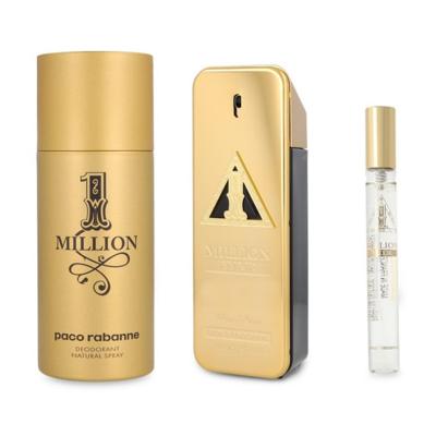 Paco Rabanne 1 Million Elixir (M) Parfum Intense 100Ml + Parfum Intense 10Ml + Deodorant Spray 150Ml Set