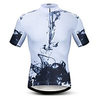 21Grams Men's Short Sleeve Cycling Jersey Summer Spandex Polyester White Bike Jersey Top Mountain Bike MTB Road Bike Cycling Quick Dry Moisture Wicking Breathable Sports Clothing Apparel  Athleisure Lightinthebox - thumbnail