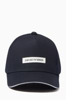 EA Logo Baseball Cap in Cotton Gabardine EA Logo Baseball Cap in Cotton Gabardine