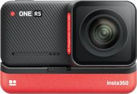 Insta360 ONE RS Boosted 4K Edition Action Camera, 48MP Photos & 4K 60fps Video, 1.3" Display, Active HDR Action Mode, FlowState Image Stabilization, 3 Mics, 3-Prong Mounting, Black- Red