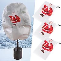 Winter Plant Protection Cover Plant Freeze Protect Cover Bag Snowman Christmas Tree Cover Outdoor Garden Decor Plant Warm Cover Lightinthebox - thumbnail