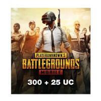 PUBG 300 + 25 UC 5USD Gift Card for PUBG Mobile (Digital Code)