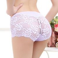 Sexy Seamless Lace Embroidery Breathable Panties