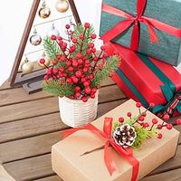 1 set Christmas Decorations / New Year's Holiday Decorations / Christmas Ornaments / Christmas Wreaths  Garlands, Holiday Decorations Party Garden Wedding Decoration 206 cm miniinthebox - thumbnail