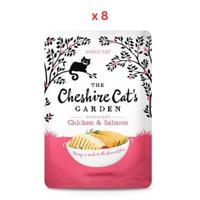 The Cheshire Cat's Garden Chicken & Salmon Wet Cat Food 8x85G