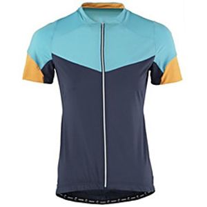 CAWANFLY Men's Short Sleeve Cycling Jersey Summer Blue Bike Tracksuit Jersey Top Road Bike Cycling Quick Dry Sports Clothing Apparel  Micro-elastic Lightinthebox