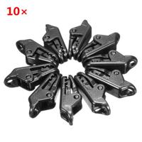 10Pcs Tent Windproof Securing Clip Black Hook Buckle Alligator Clip - thumbnail