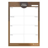 Collins Debden Brilliance A4 Weekly Pad - Brown