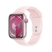 Apple Watch Series 9 GPS + Cellular 41mm Pink Aluminium Case with Light Pink Sport Band - S/M