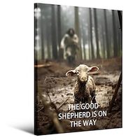 Animal Wall Art Canvas Virgin Jesus and Lamb Prints and Posters Pictures Decorative Fabric Painting For Living Room Pictures No Frame miniinthebox - thumbnail