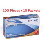 Hotpack Latex Gloves Large 100 Pieces - LGL