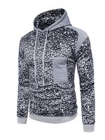 Leopard Drawstring Men Hoodie - thumbnail