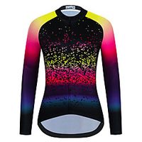 21Grams Women's Long Sleeve Cycling Jersey Spandex Black Bike Top Mountain Bike MTB Road Bike Cycling Quick Dry Moisture Wicking Sports Clothing Apparel / Stretchy / Athleisure miniinthebox - thumbnail