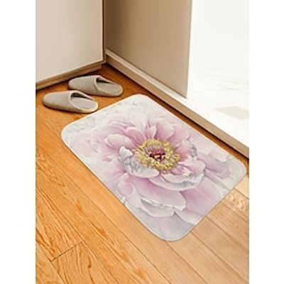 Romantic Rose Love Non-Slip Washable Floor Mat Door Mat Dirt Trapper Area Rug For Indoor Outdoor Living Room Hallway Courtyard miniinthebox