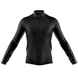 21Grams Men's Long Sleeve Cycling Jersey Spandex Polyester Black Solid Color Bike Jersey Top Mountain Bike MTB Road Bike Cycling Quick Dry Moisture Wicking Breathable Sports Clothing Apparel Lightinthebox