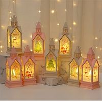 Christmas Decorative Pendant LED Electronic Candle Castle Wind Light Night Light Party Prop Desktop Decoration  1PC Lightinthebox - thumbnail