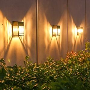 Solar Wall Lamp Outdoor Waterproof Garden Light Fence Step Porch Backyard Landscape Decoration Lightinthebox