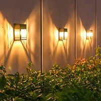 Solar Wall Lamp Outdoor Waterproof Garden Light Fence Step Porch Backyard Landscape Decoration Lightinthebox - thumbnail