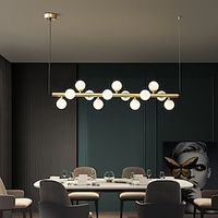 Nordic Modern Chandelier 13 Light LED Glass Ball Pendant Light, Industrial Hanging Lamp, Creative Gold Ceiling Light Fixture For Bedroom Living Room Dining Room Kitchen Home Decoration Lightinthebox - thumbnail