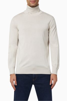 Cashseta Light Turtleneck in Cashmere & Silk Cashseta Light Turtleneck in Cashmere & Silk