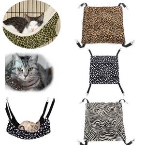 Pet Cat Hammock Bed Hanging Kitty Pad Small Warm Leopard Dot Zebra Print