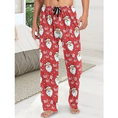 Men's Christmas Pajamas Flannel Pajama Pants Lounge Pants 1 pcs Santa Claus Graphic Prints Stylish Casual Comfort Home Christmas Daily Cotton Blend Comfort Soft Pant Drawstring Elastic Waist Spring Lightinthebox Men's Christmas Pajamas Flannel Pajama Pants Lounge Pants 1 pcs Santa Claus Graphic Prints Stylish Casual Comfort Home Christmas Daily Cotton Blend Comfort Soft Pant Drawstring Elastic Waist Spring Lightinthebox