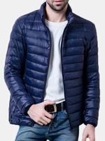 Stand Collar Portable Light Down Jacket