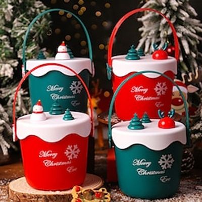 Christmas Gift Box, Christmas Eve Apple Storage Box, Christmas Handheld Gift Box, Christmas Gift Packaging Box Christmas Decor Gift Box, Christmas New Year Party Favor Supplies, Christmas Gift Lightinthebox