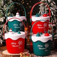 Christmas Gift Box, Christmas Eve Apple Storage Box, Christmas Handheld Gift Box, Christmas Gift Packaging Box Christmas Decor Gift Box, Christmas New Year Party Favor Supplies, Christmas Gift Lightinthebox - thumbnail