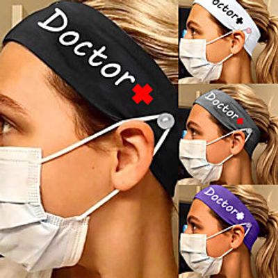 2 pcs Creative Milk Silk Nurse Anti-leash Button Hairband Sports Headband Ladies Headwear Lightinthebox