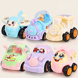 Pull Back Car / Inertia Car Pull Back Vehicle Mini Drop-resistant Plastic Mini Car Vehicles Toys for Party Favor or Kids Birthday Gift 6 pcs / Kid's miniinthebox