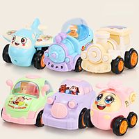 Pull Back Car / Inertia Car Pull Back Vehicle Mini Drop-resistant Plastic Mini Car Vehicles Toys for Party Favor or Kids Birthday Gift 6 pcs / Kid's miniinthebox - thumbnail