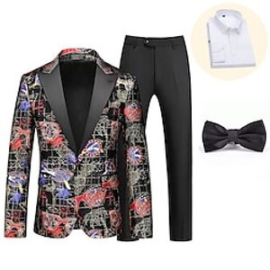 Retro Vintage Rococo Baroque 1980s Suits  Blazers Gentleman Men's Cosplay Costume Masquerade Party  Evening Coat Lightinthebox
