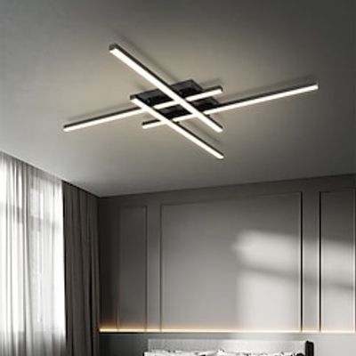 LED Ceilling Light Dimmable Modern Metal Hanging Chandelier Light 4 Heads LED Suspension Light Creative Hanging Ceiling Light in Black for Living Room Restaurant Bar 110-240V Lightinthebox