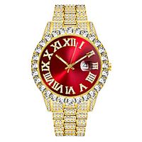 missfox watches men's personality hip-hop style big roman diamond watch miniinthebox - thumbnail