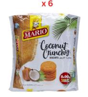 Mario Coconut Crunchy Biscuits 720 Gm Pack Of 6 (UAE Delivery Only)