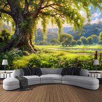 Tree of Life Landscape Hanging Tapestry Wall Art Large Tapestry Mural Decor Photograph Backdrop Blanket Curtain Home Bedroom Living Room Decoration Lightinthebox