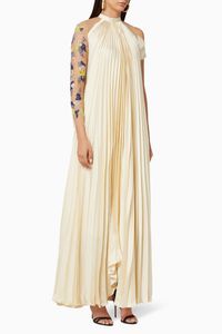 Aria Beaded Pleated Gown
