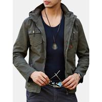 Cotton Washed Hooded Jackets - thumbnail