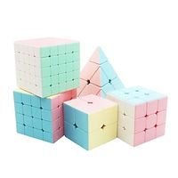 5-Piece Magic Cube 2x2 3x3 4x4 5x5 TriangleSpeed Cube Stickerless Magic Cube Puzzles Toys (Macaron) miniinthebox - thumbnail