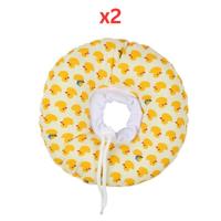 Cozy Paws Soft Pet Recovery Collar Large - Yellow Duck (Pack of 2)