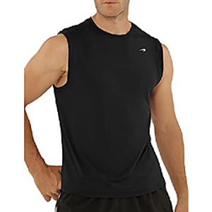 men's quick dry sleeveless shirts athletic workout tank tops for gym fitness bodybuilding running jogger black Lightinthebox