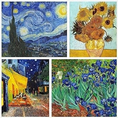 1pc Landscape DIY Diamond Painting Van Gogh Famous Painting Series Starry Sky Diamond Painting Handcraft Home Gift Without Frame Lightinthebox