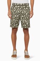 FF Camouflage Cotton Gabardine Bermuda Shorts - thumbnail