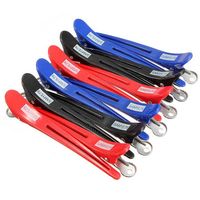 12Pcs Aluminum Section Hair Clips Grip Beauty Salon Hairdresser Barber Tools